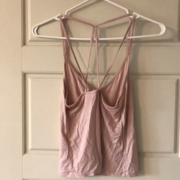 Garage pink tank top with back detail - Picture 2 of 2